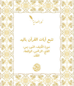 كتاب تتبع كتابة 7 سوَر: سُورَة الكَهْف، النُور، يَسِ، الفَتْح، الرَّحْمٰن، الواقِعَة، المُلْك